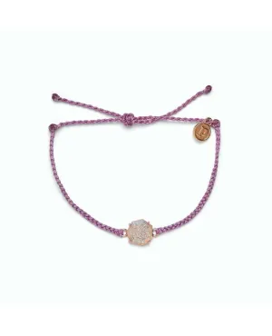 Silver Geode Bracelet Lavender