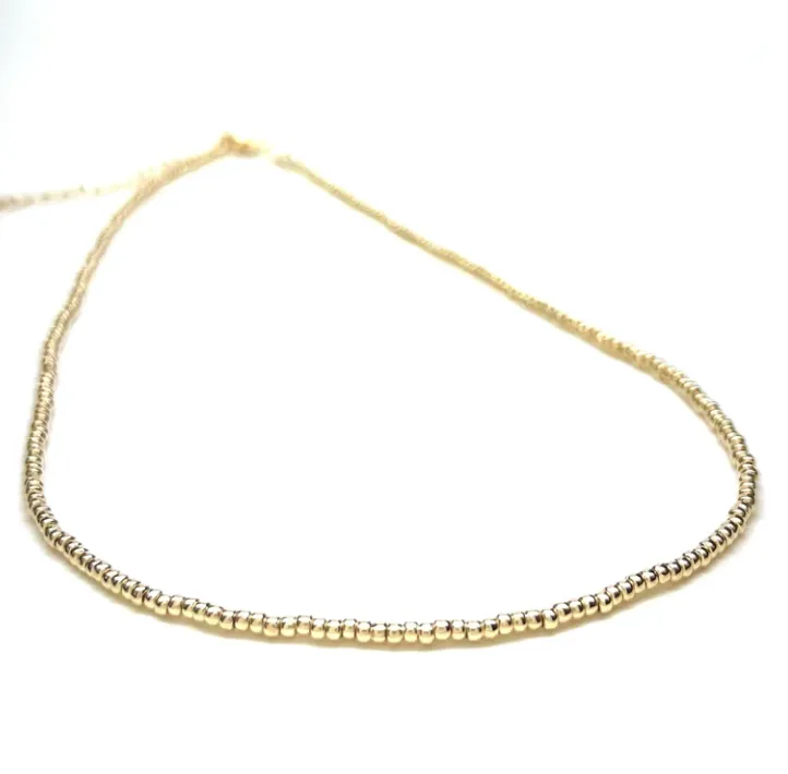 Silver Girl 2MM Beaded Necklace