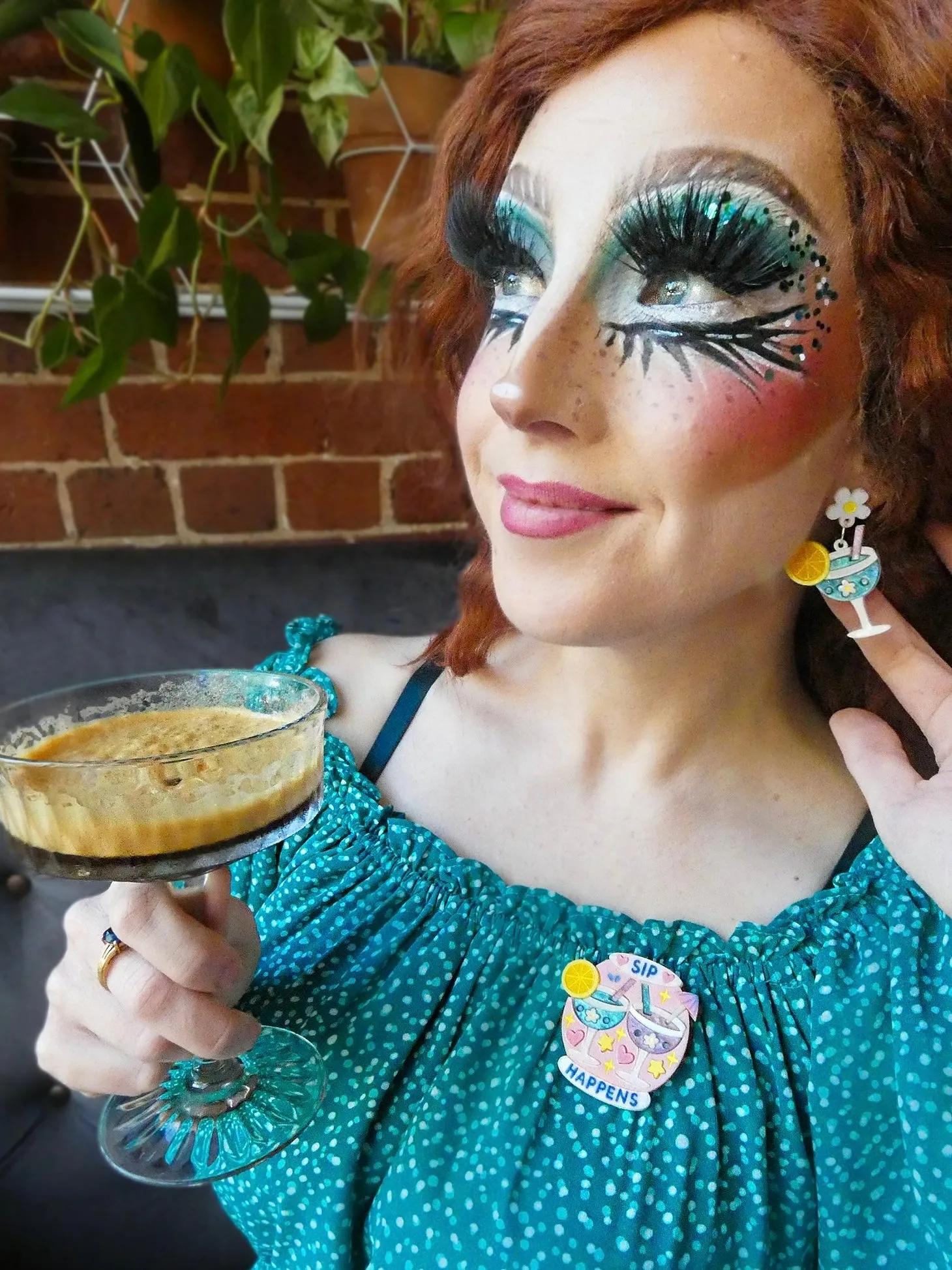 Sip happens  - Earrings