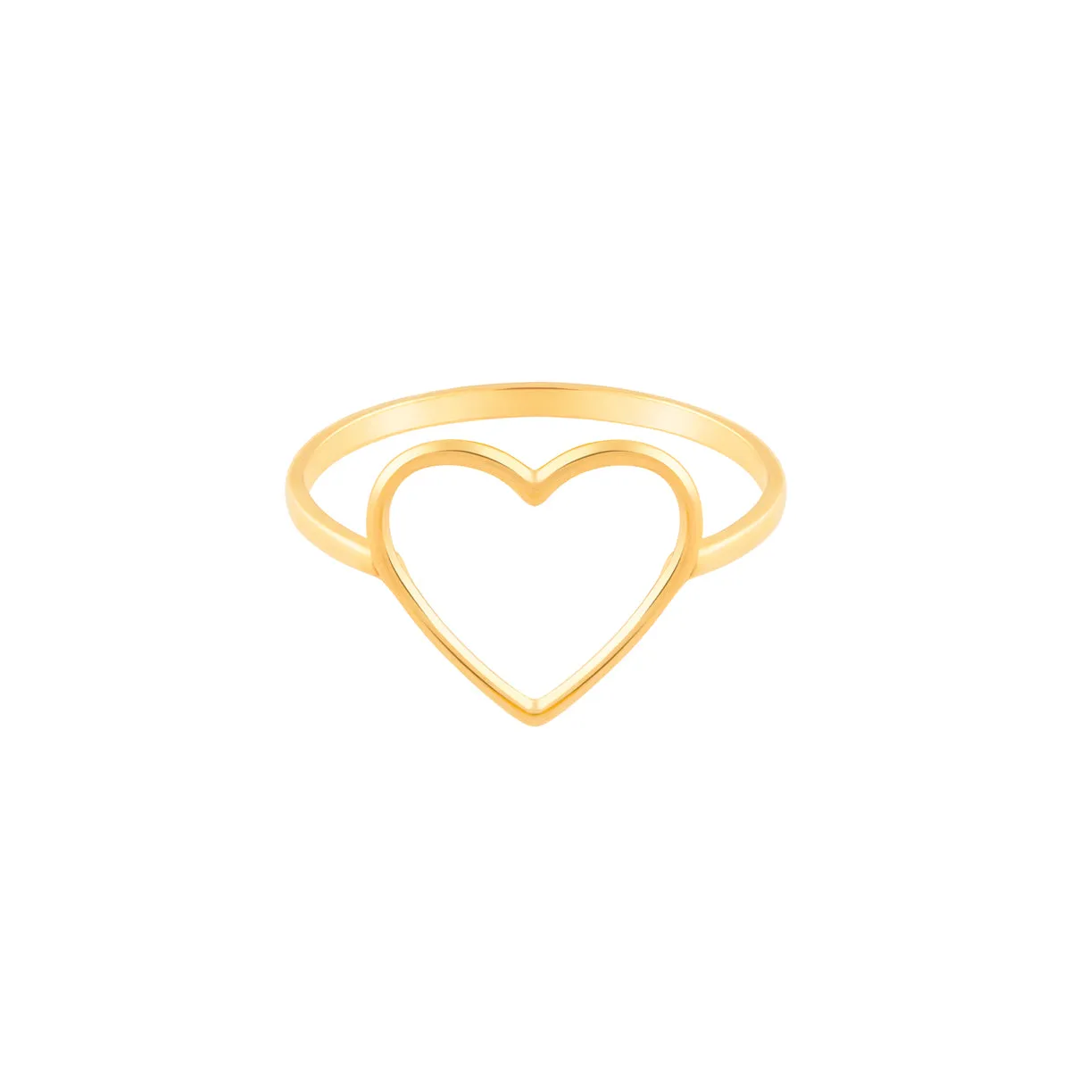 Slim Heart Signet Ring