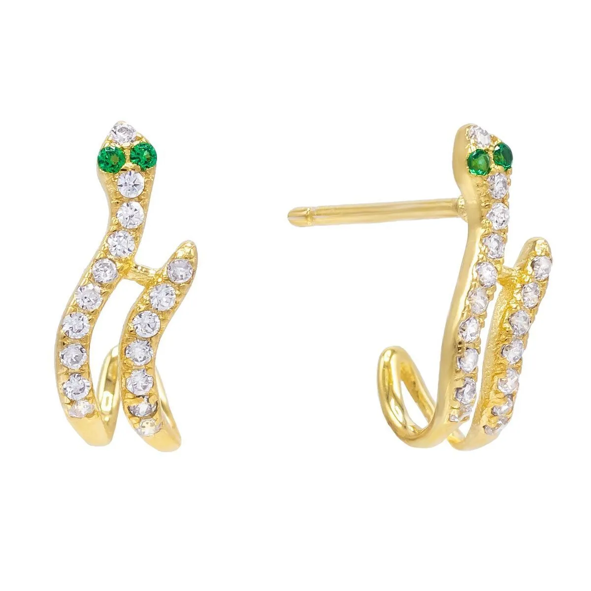 Snake Hook Stud Earring