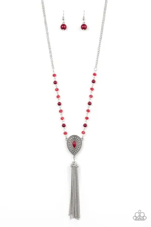 Soul Quest Red Paparazzi Necklace