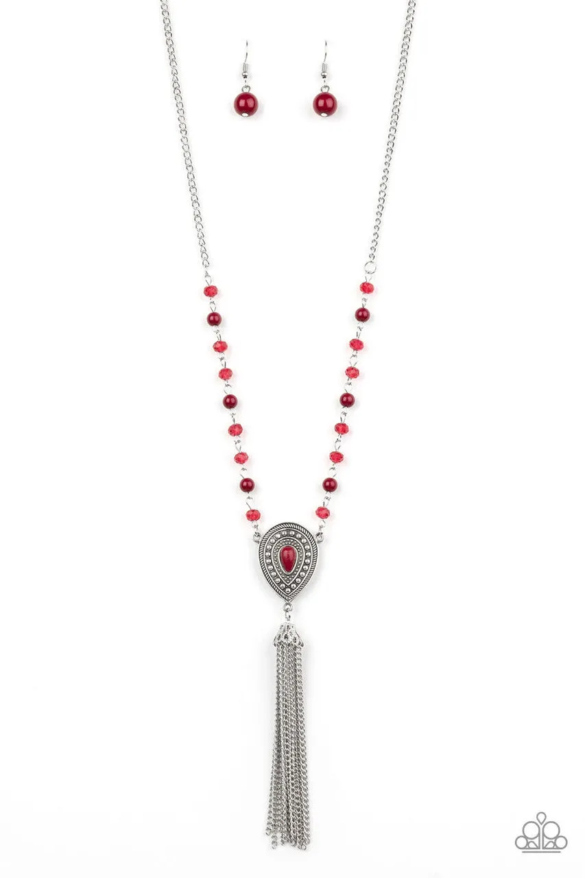 Soul Quest Red Paparazzi Necklace