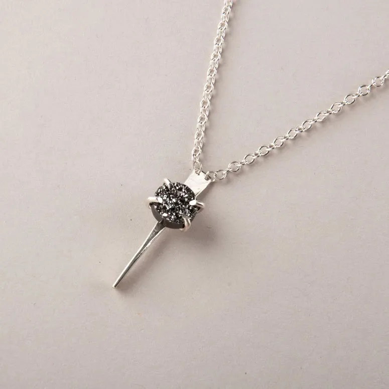 SPIKE DRUZY NECKLACE