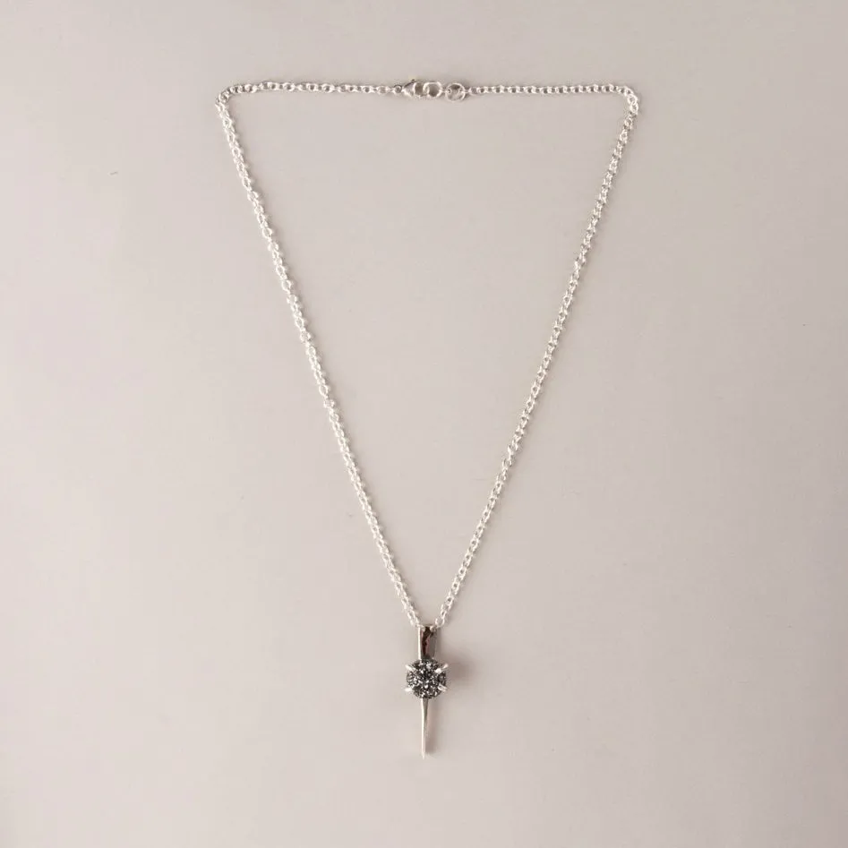 SPIKE DRUZY NECKLACE