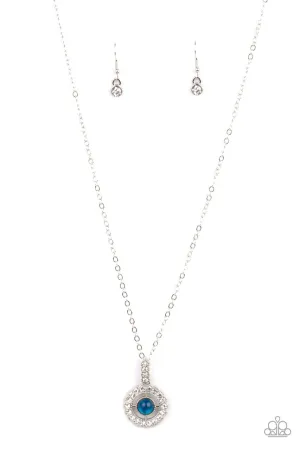 Springtime Twinkle Blue Paparazzi Necklace