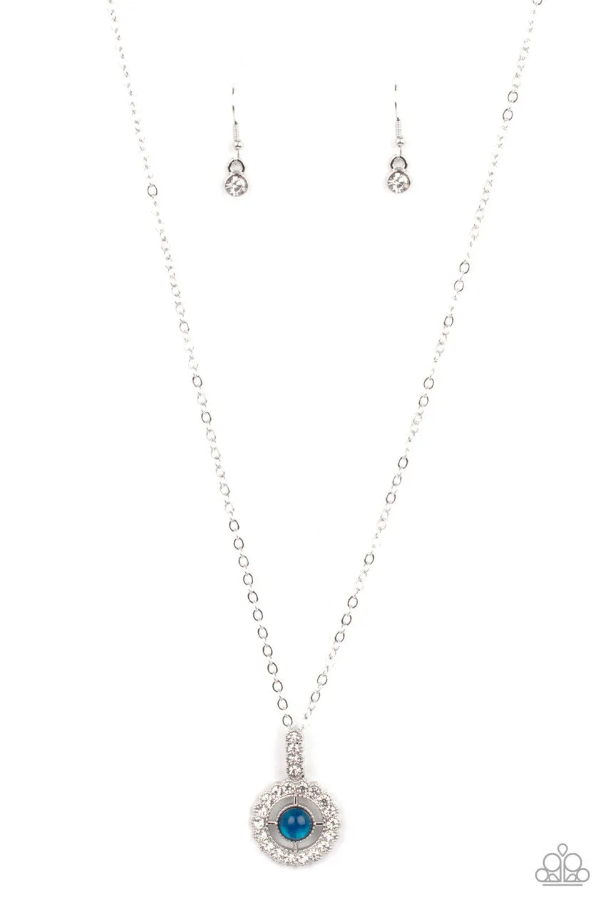 Springtime Twinkle Blue Paparazzi Necklace