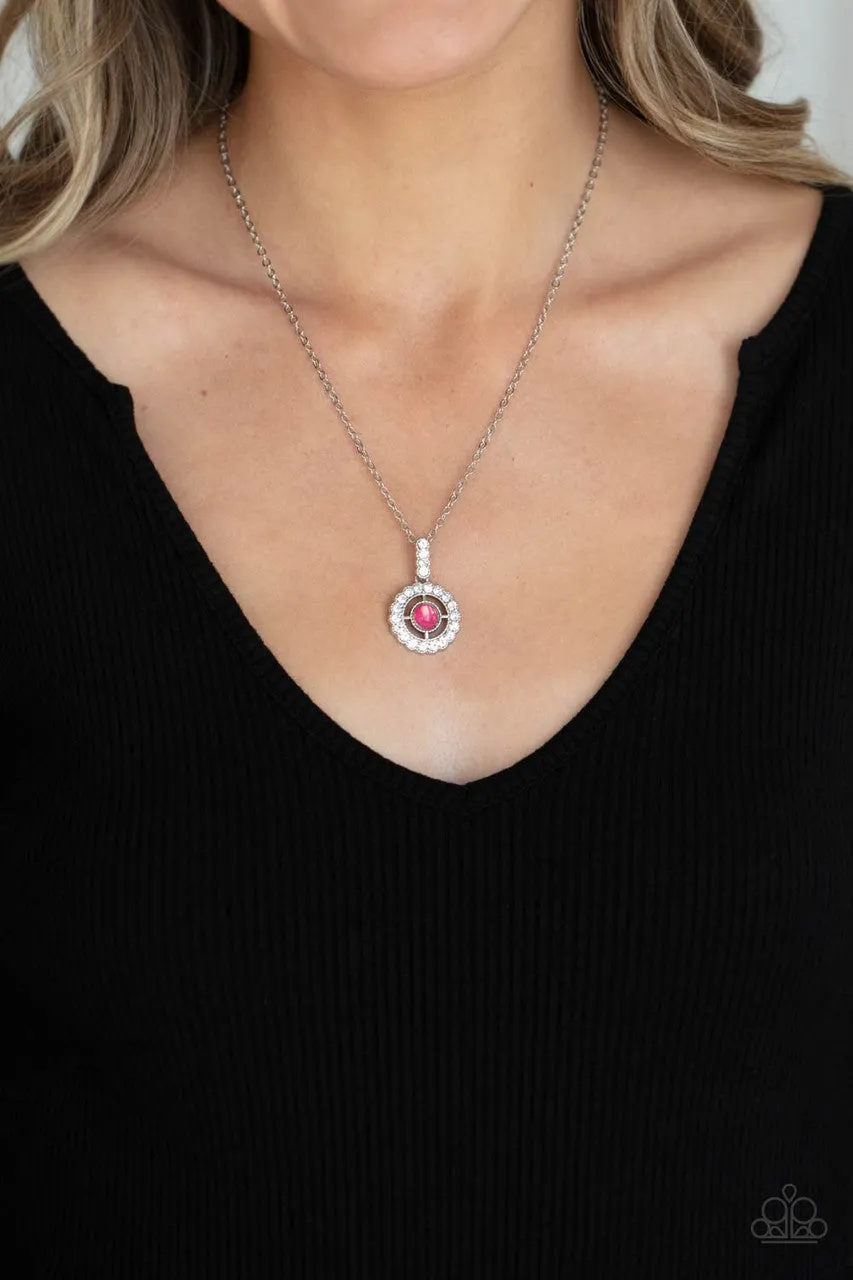 Springtime Twinkle Pink Paparazzi Necklace
