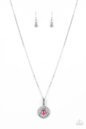 Springtime Twinkle Pink Paparazzi Necklace