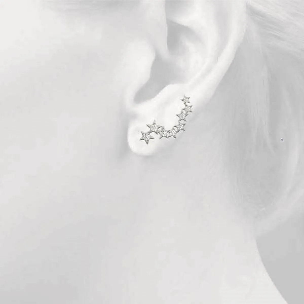 Star Diamond Ear Climbers