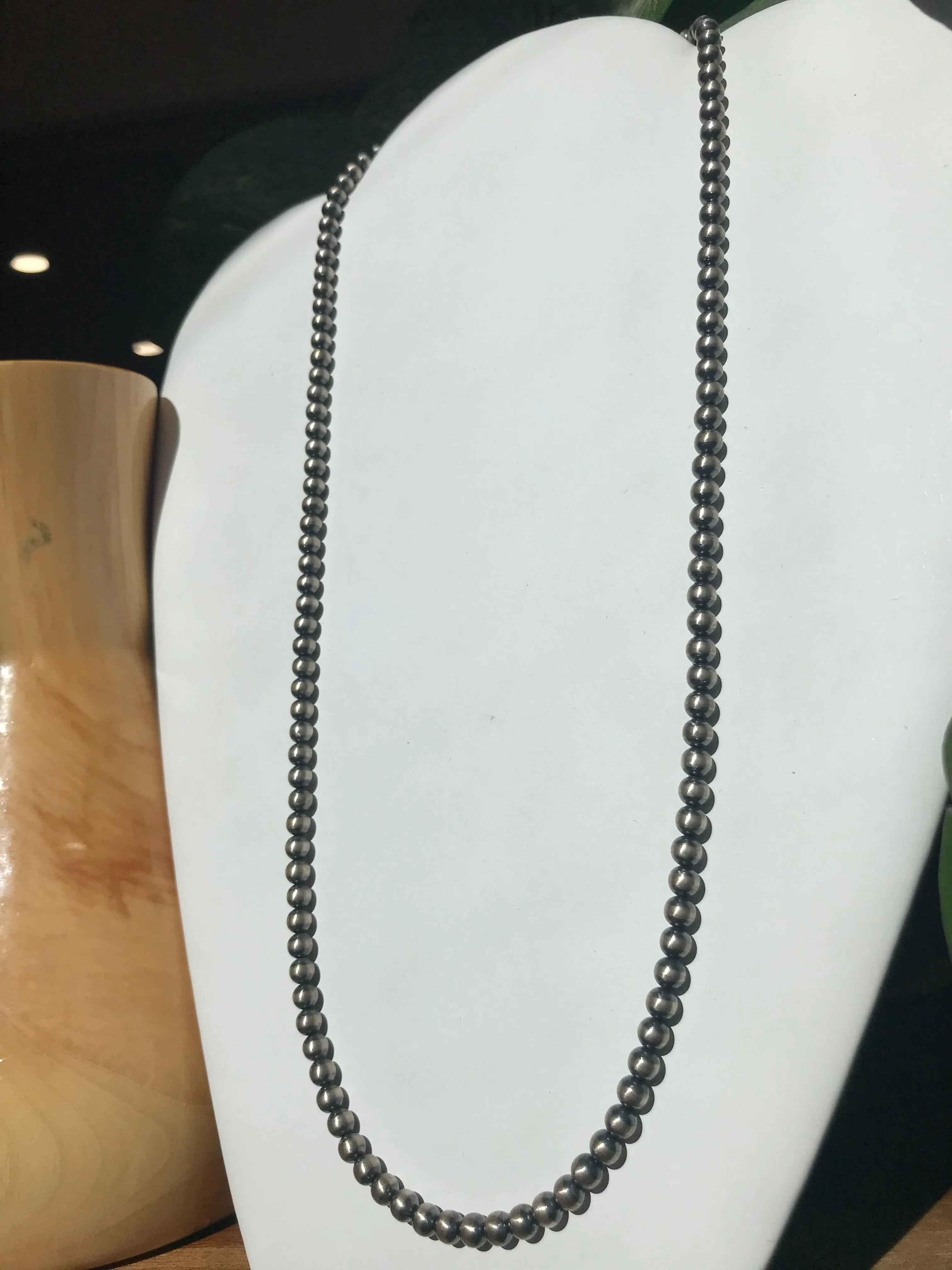 Sterling Silver Beaded Necklace