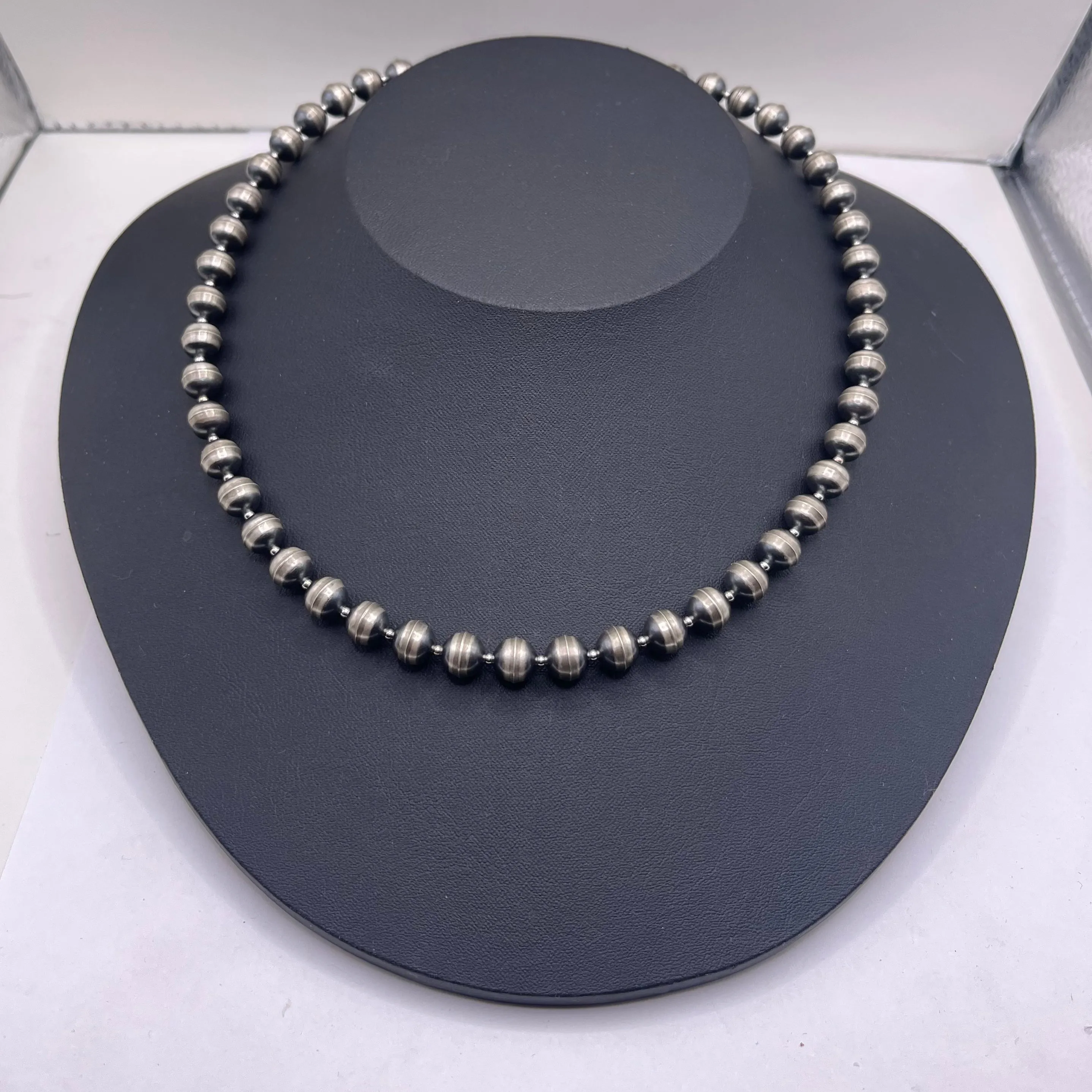 Sterling Silver Beaded Necklace