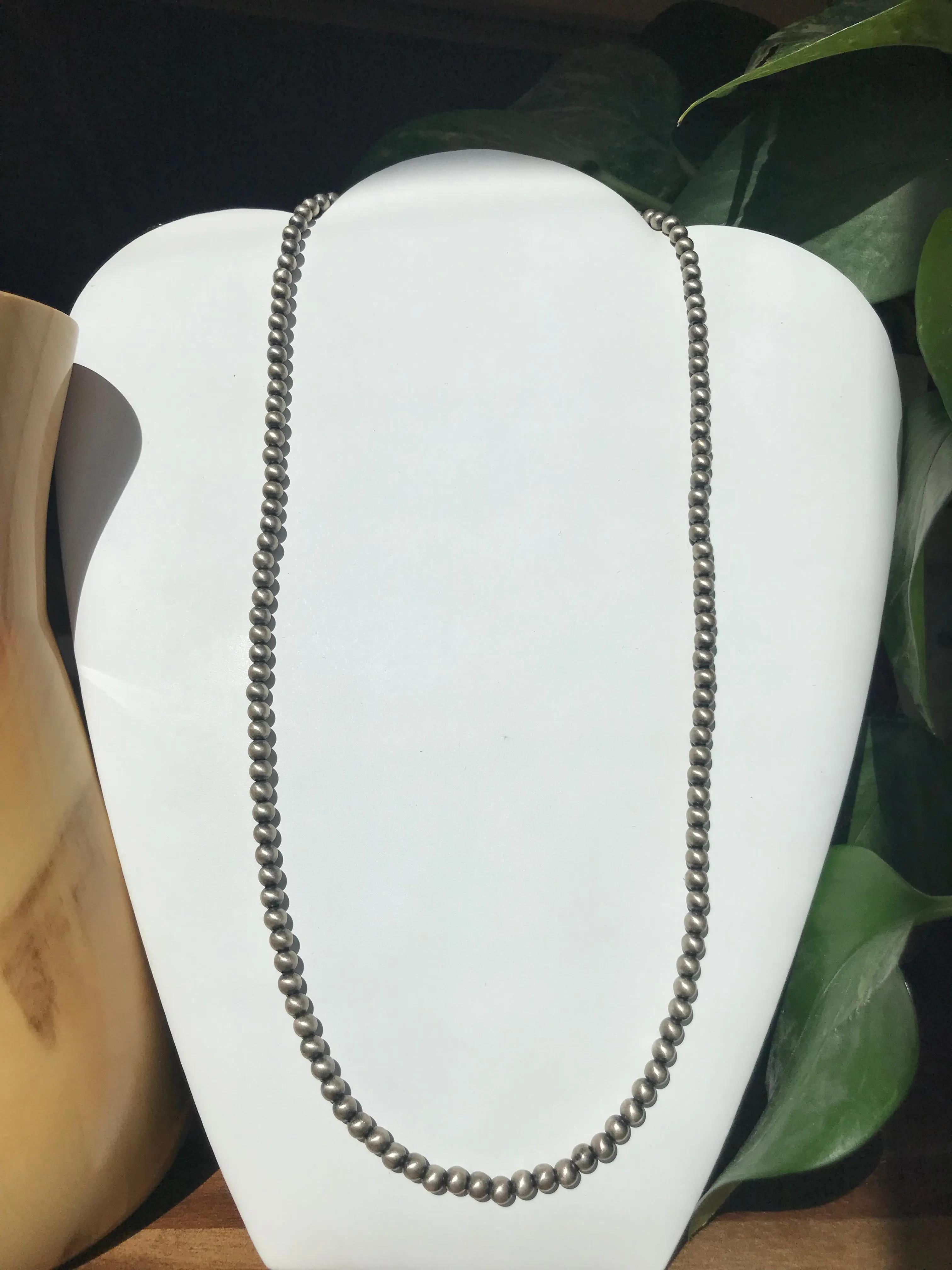 Sterling Silver Beaded Necklace