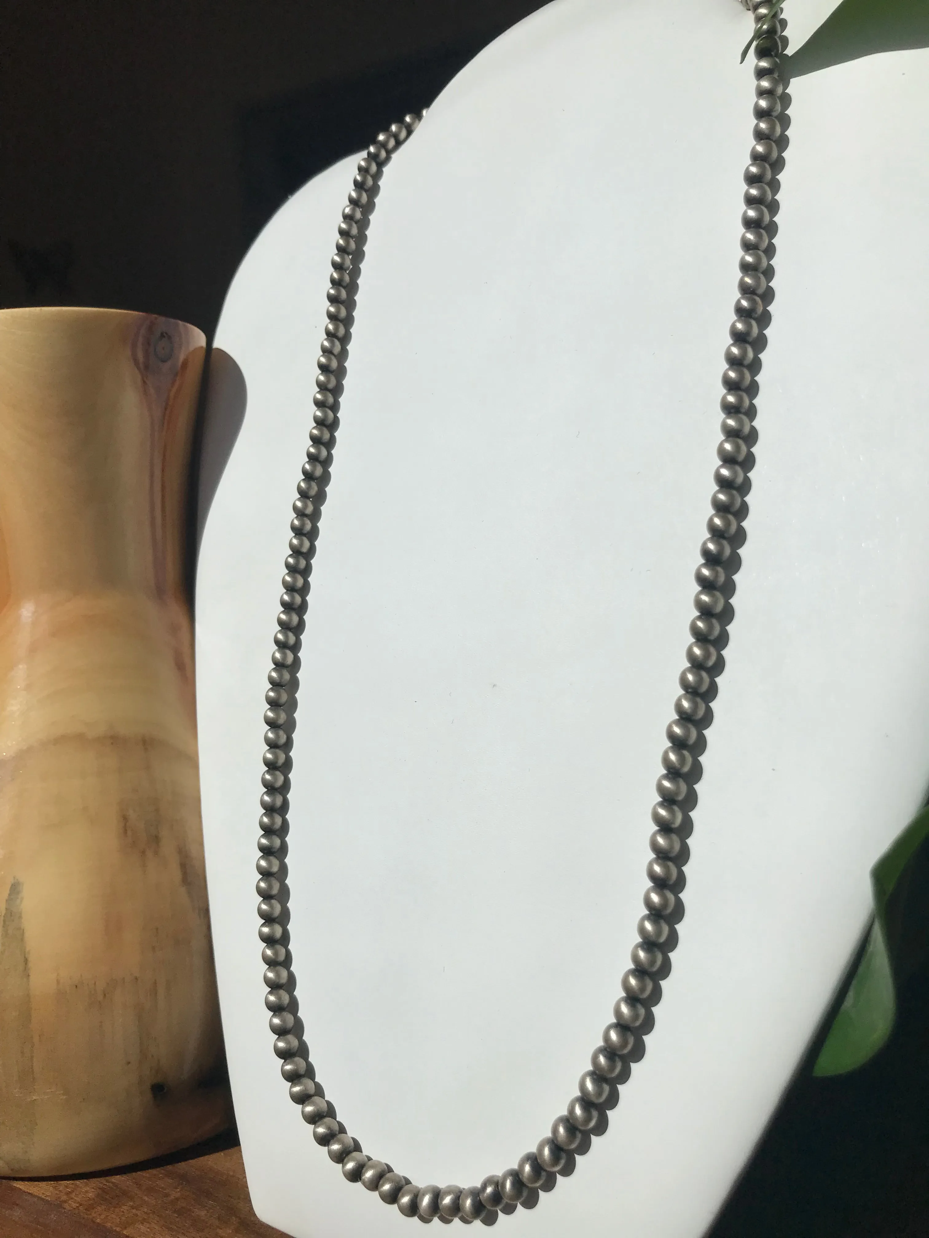 Sterling Silver Beaded Necklace