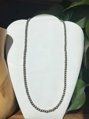 Sterling Silver Beaded Necklace