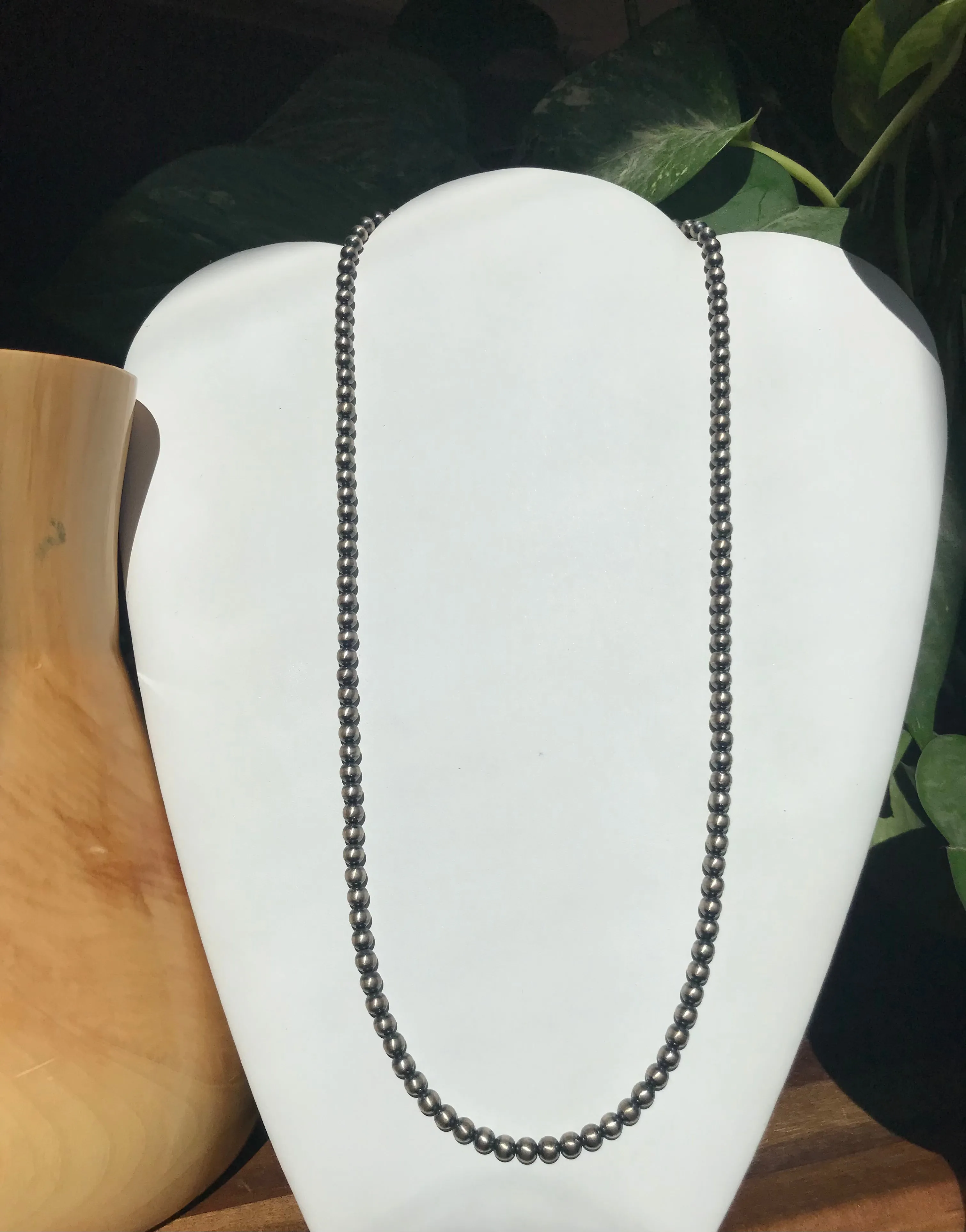 Sterling Silver Beaded Necklace