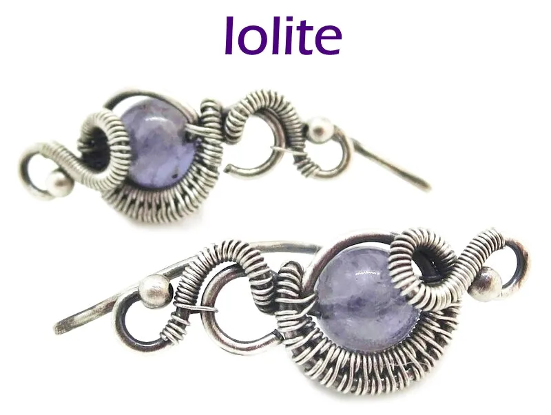 Sterling Silver "Orbit" Ear Pins with Customizable Gemstones (20 stone options)