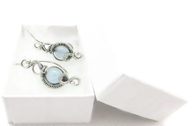 Sterling Silver "Orbit" Ear Pins with Customizable Gemstones (20 stone options)