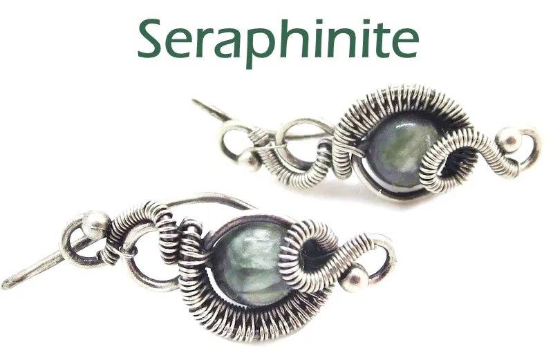 Sterling Silver "Orbit" Ear Pins with Customizable Gemstones (20 stone options)