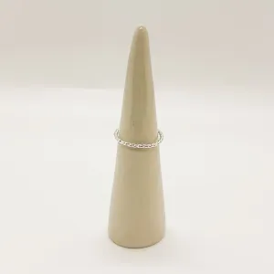 Sterling Silver Stacker - Twisted Pattern (Single)