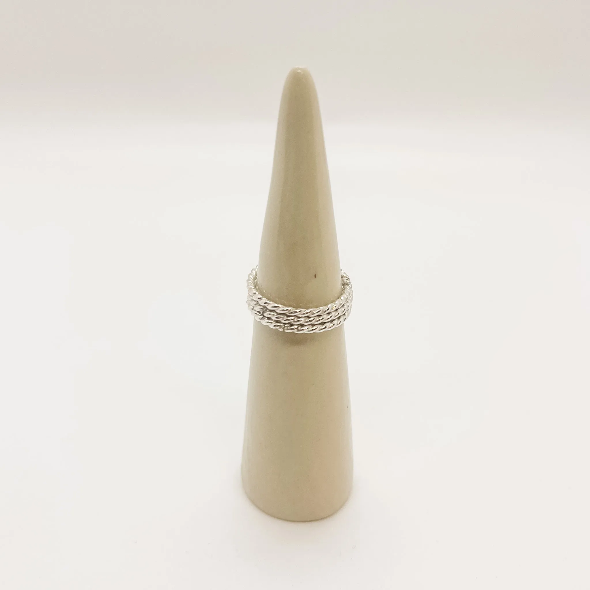 Sterling Silver Stackers - Twisted Pattern (Set of 3)