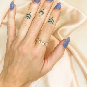 Sterling Silver Stackers - Twisted Pattern (Set of 3)