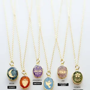 Stone Symbol Necklace | Jill Makes