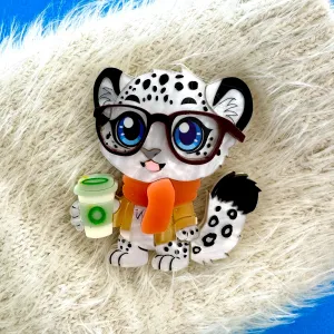 Storm the snow-leopard 🐆 - Brooch