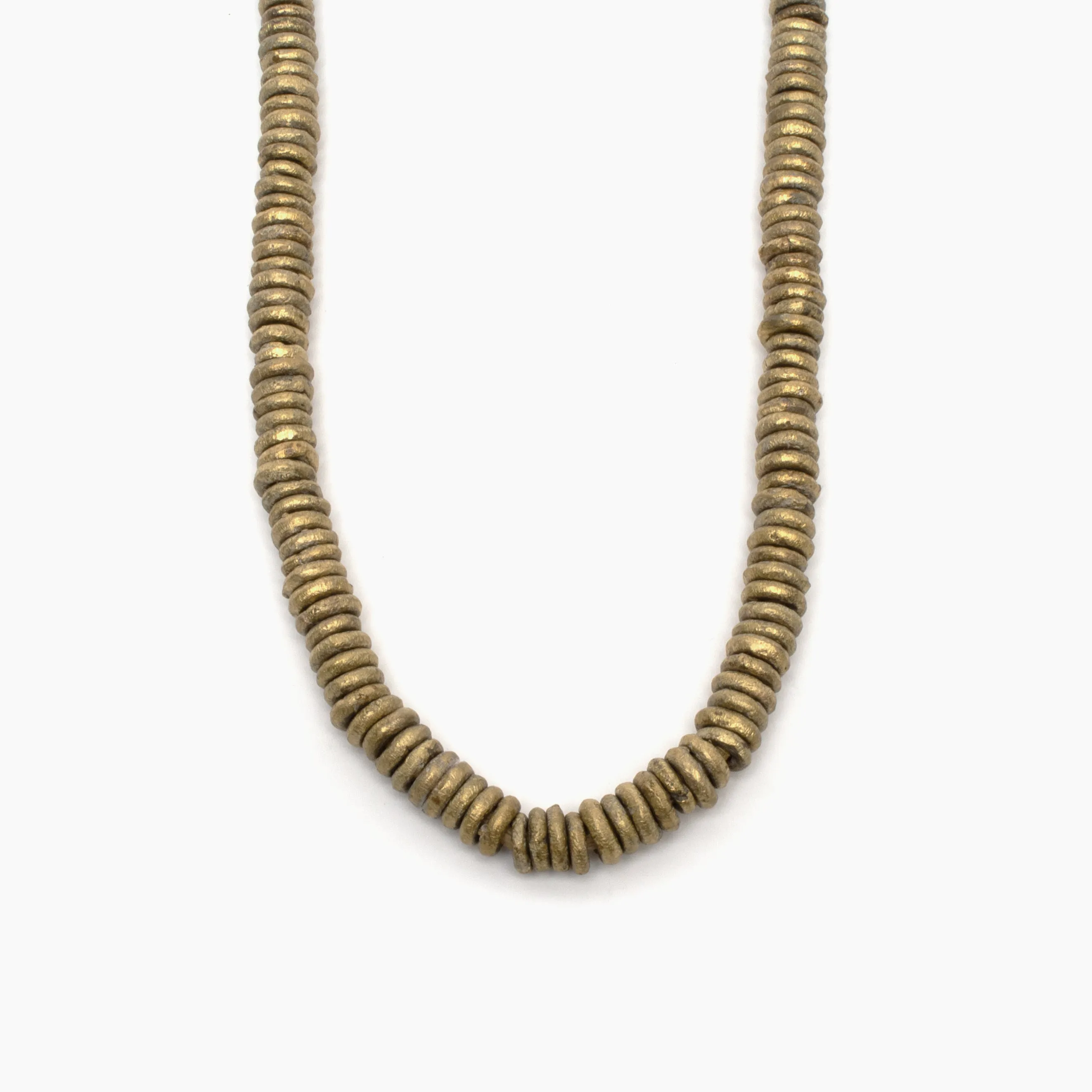 Strand of Brass Rings from Nigeria