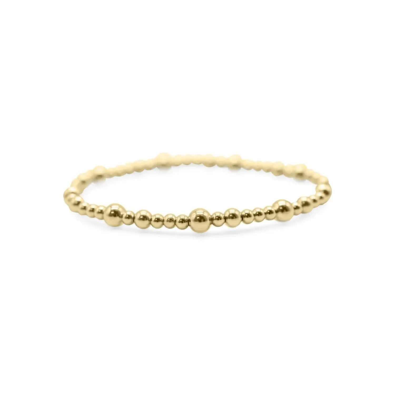 Stretch Bracelets In Champagne Bubbles
