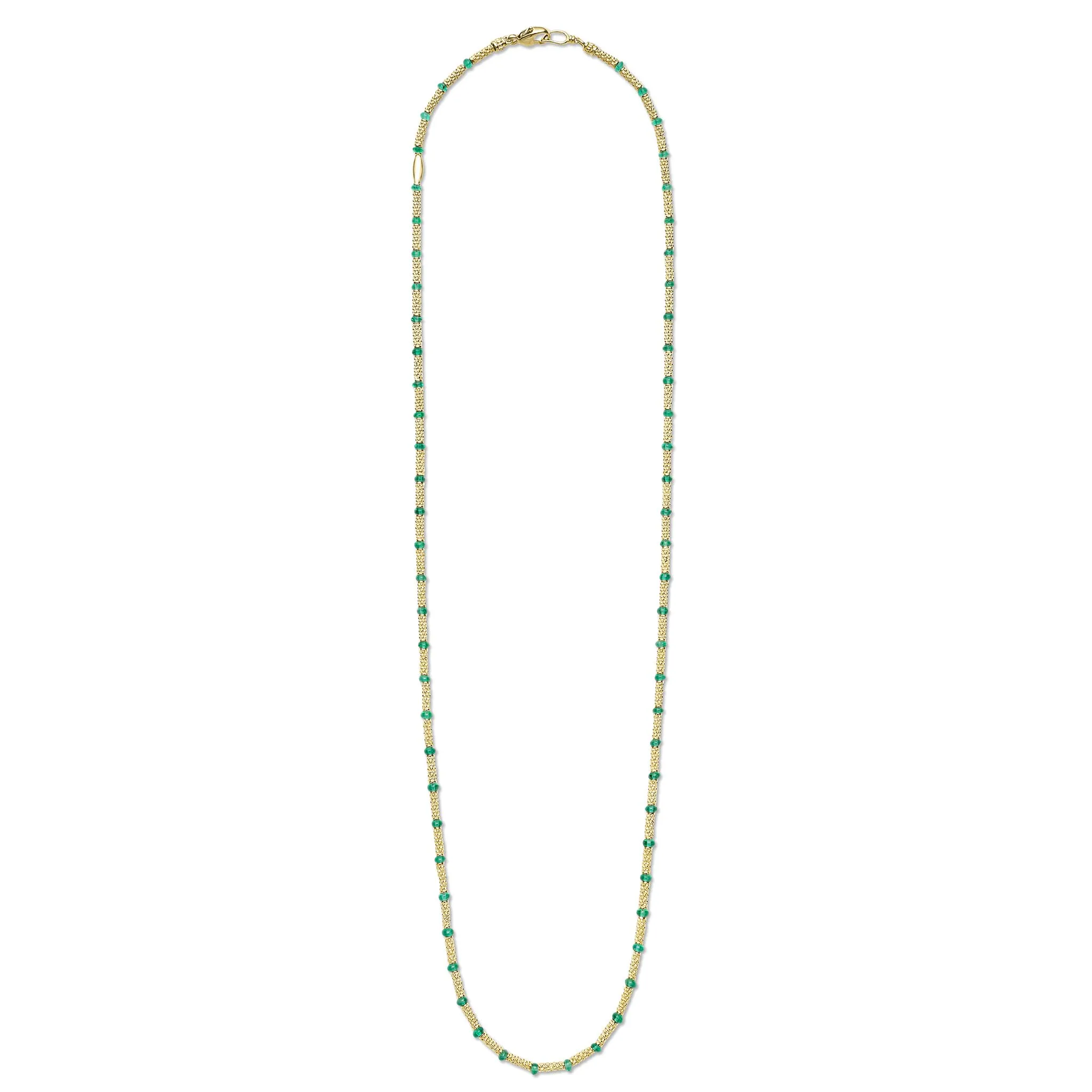 Studio 18K Gold and Emerald Necklace