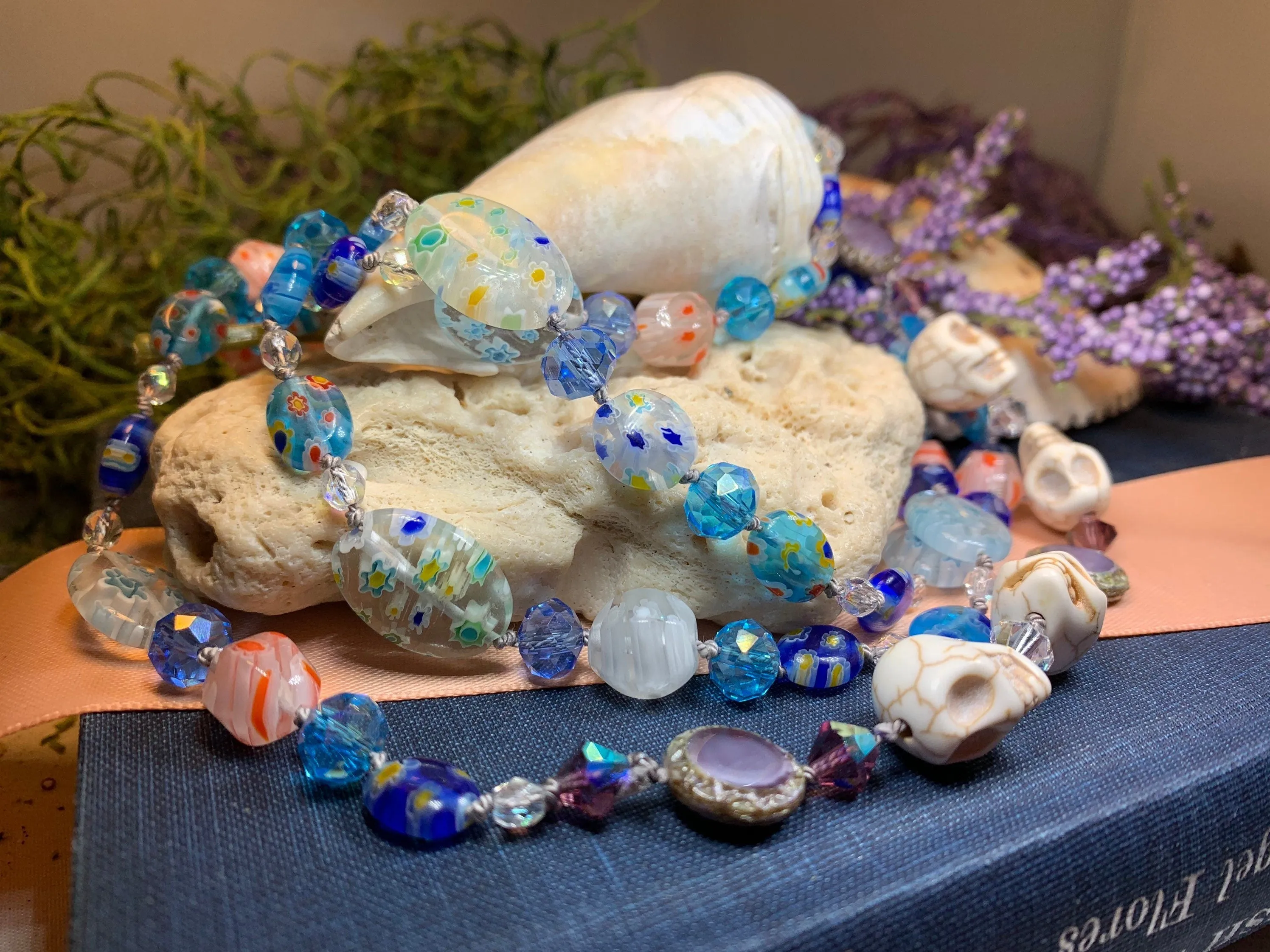 Summer Dreaming Long Beaded Necklace