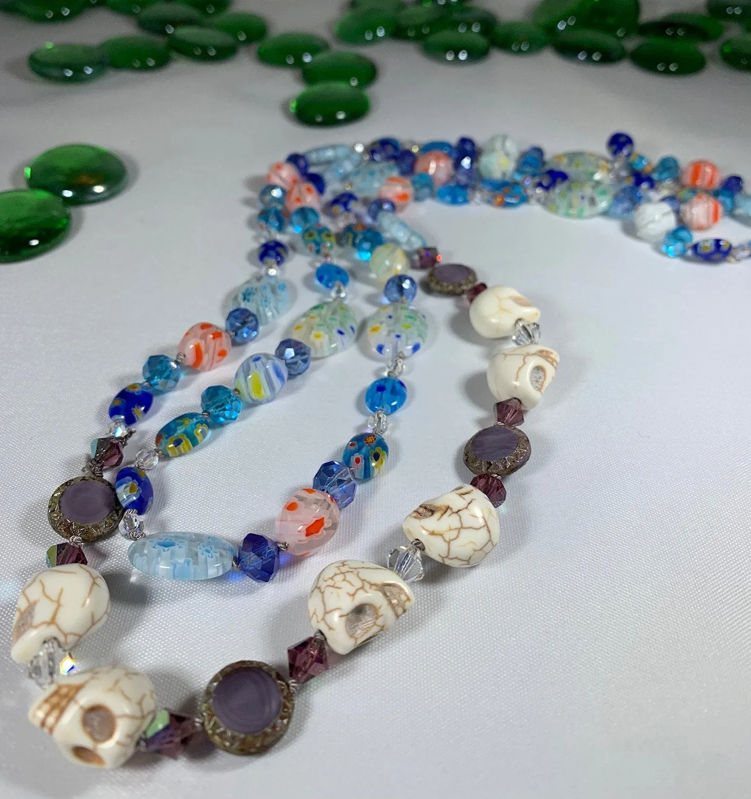 Summer Dreaming Long Beaded Necklace