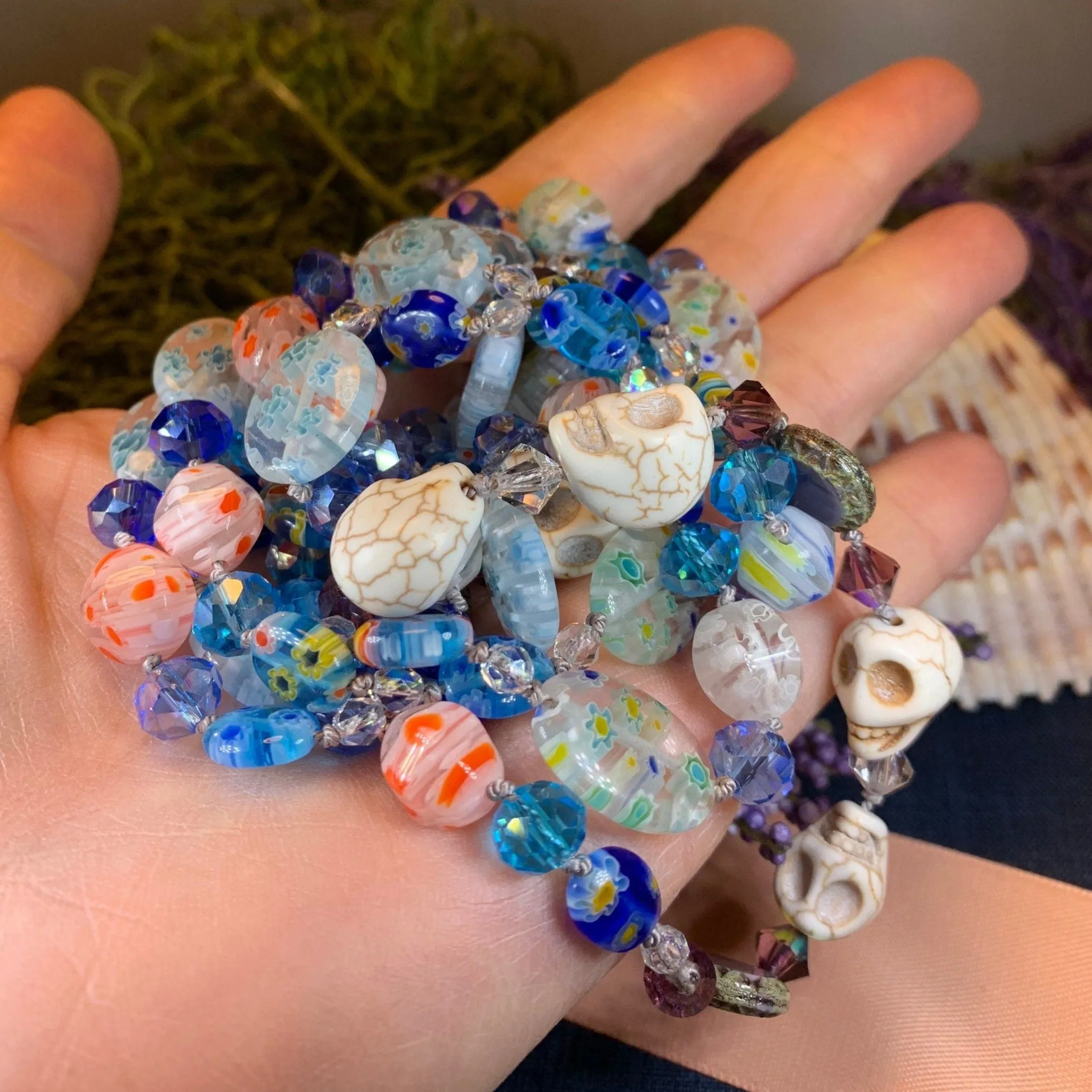 Summer Dreaming Long Beaded Necklace