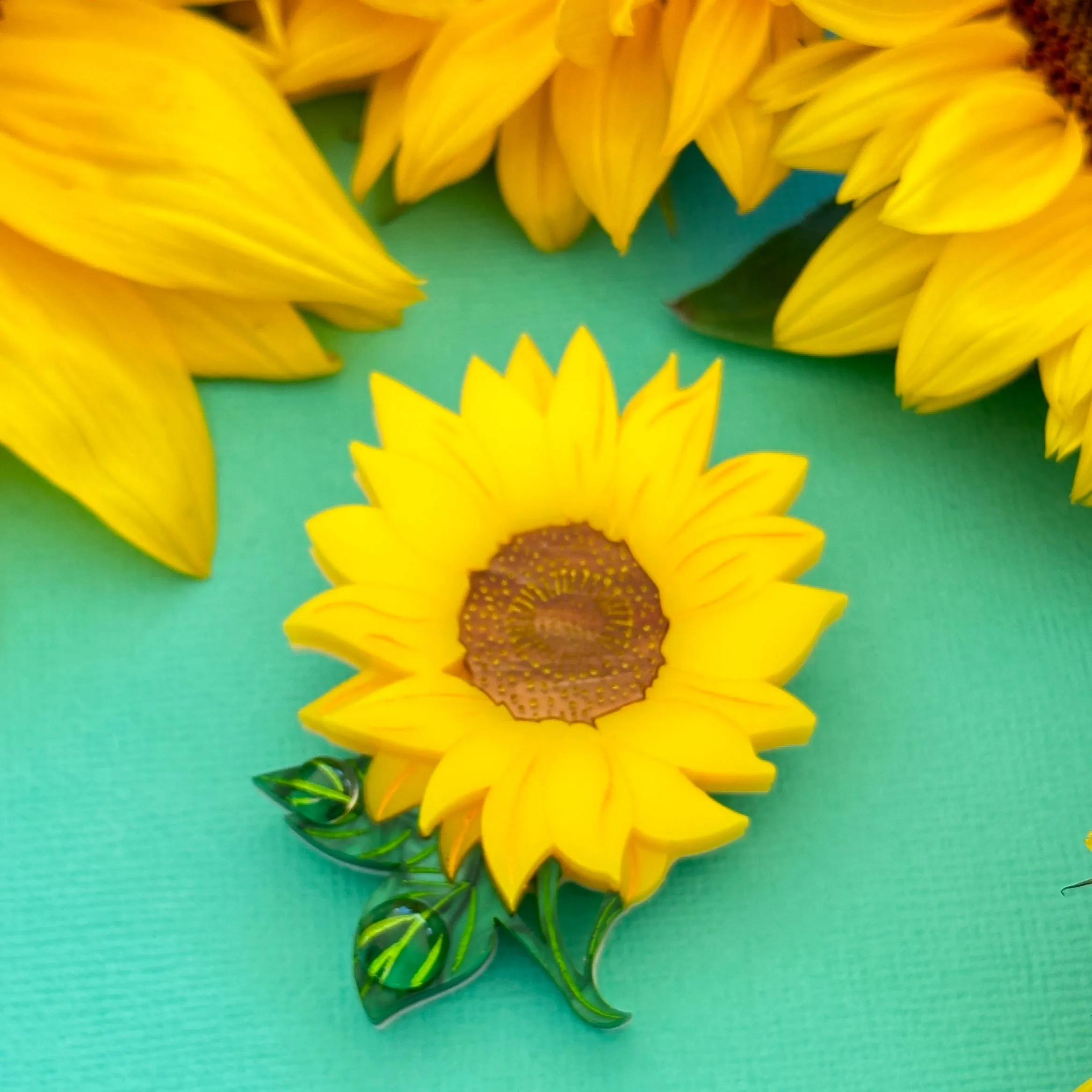 Sunflower 🌻 - brooch - Set of 2