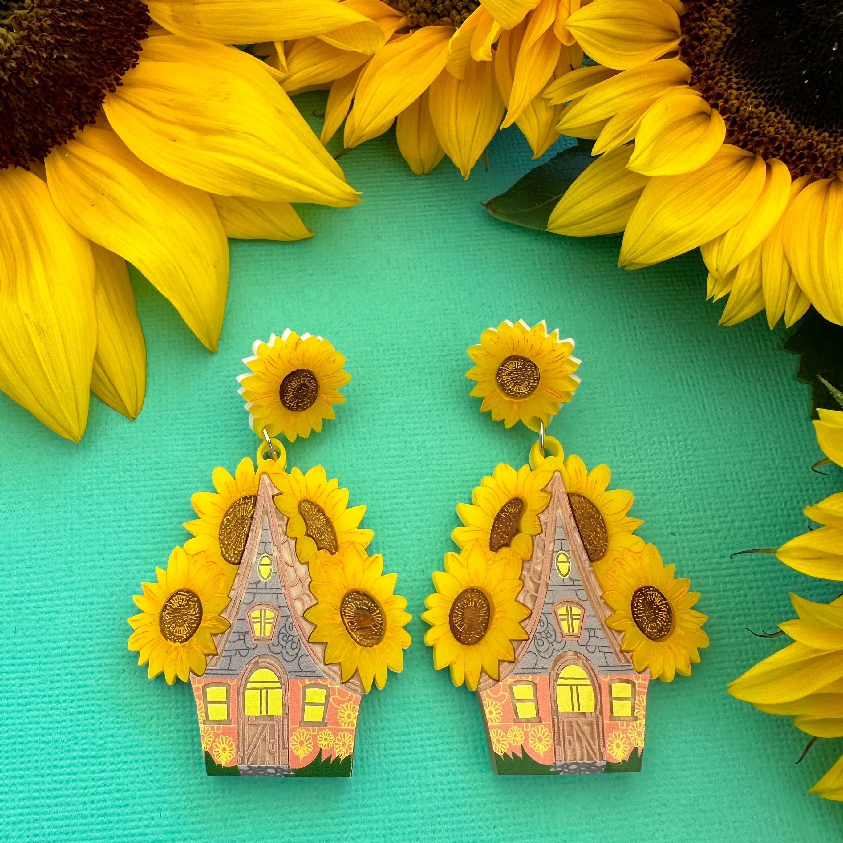 Sunflower cottage 🌻 - earrings by