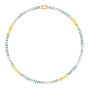 Thor(vi) Mixed Aquamarine Beaded Necklace
