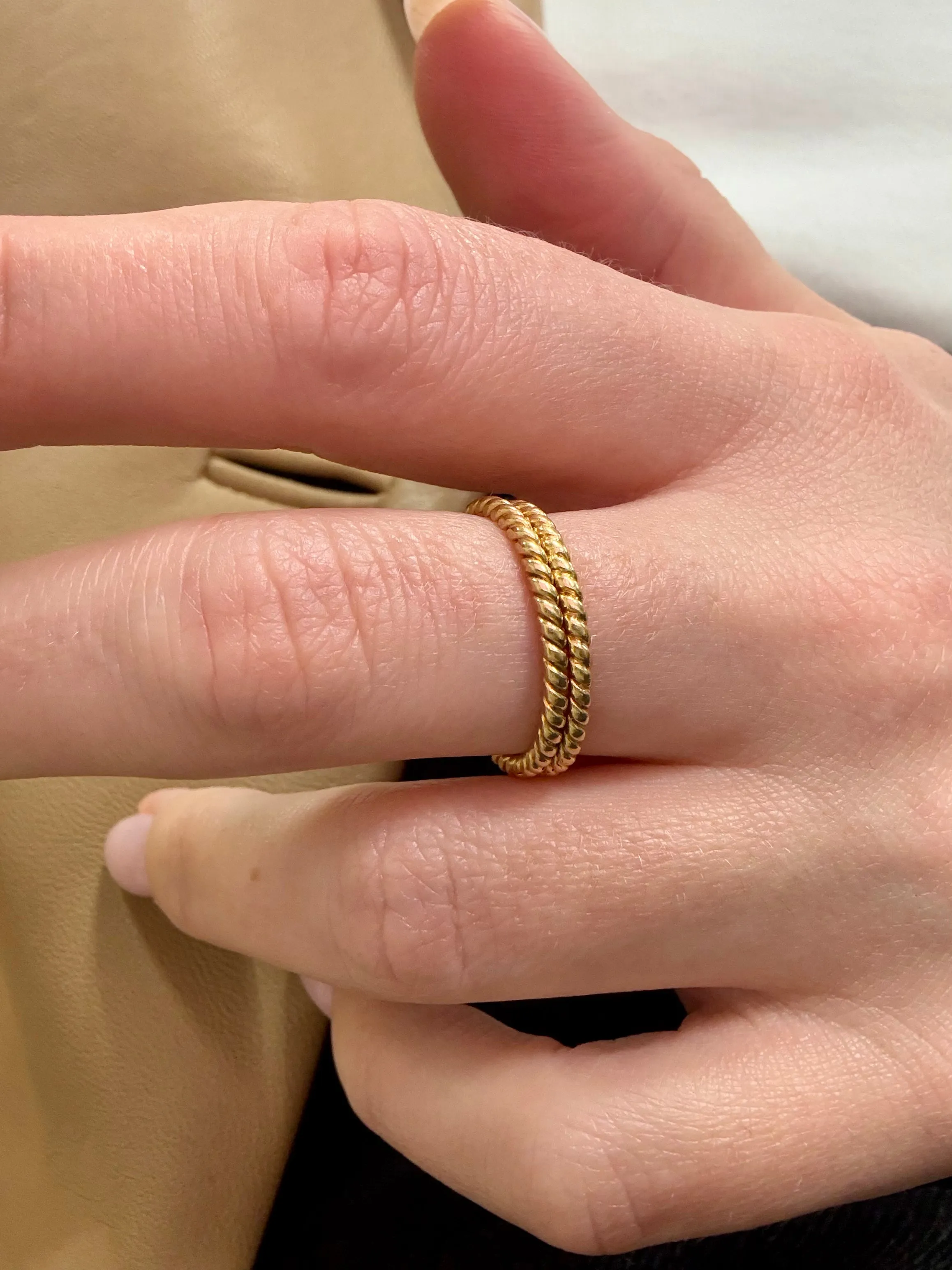 Tiffany & Co Set of Two Twisted Rings, 18k