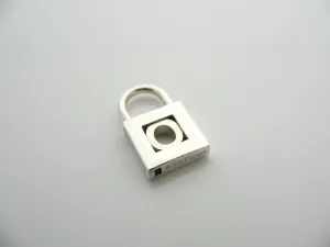 Tiffany & Co Silver Alphabet O Padlock Pendant Charm 4 Necklace Bracelet Gift