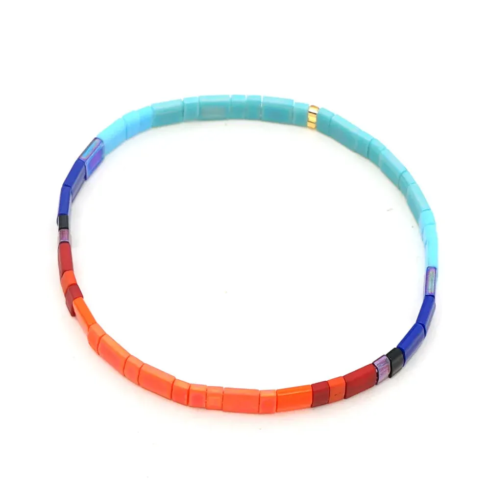 Tila Beads Elastic Bracelet Sets for Women