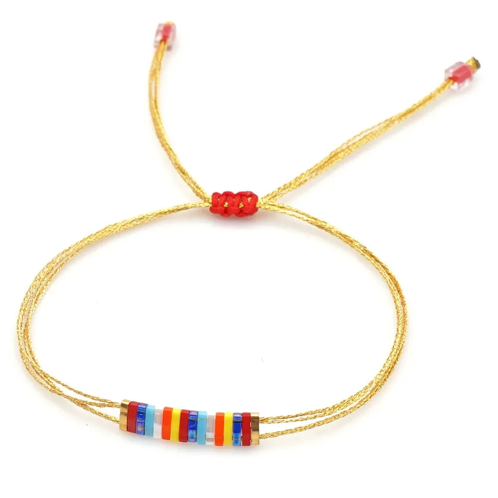 Tila Beads Elastic Bracelet Sets for Women