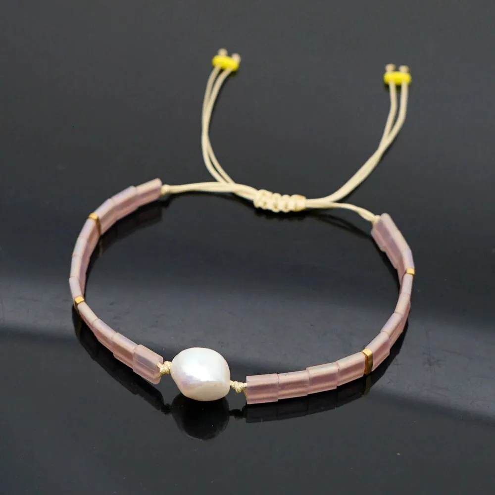 Tila Beads Elastic Bracelet Sets for Women