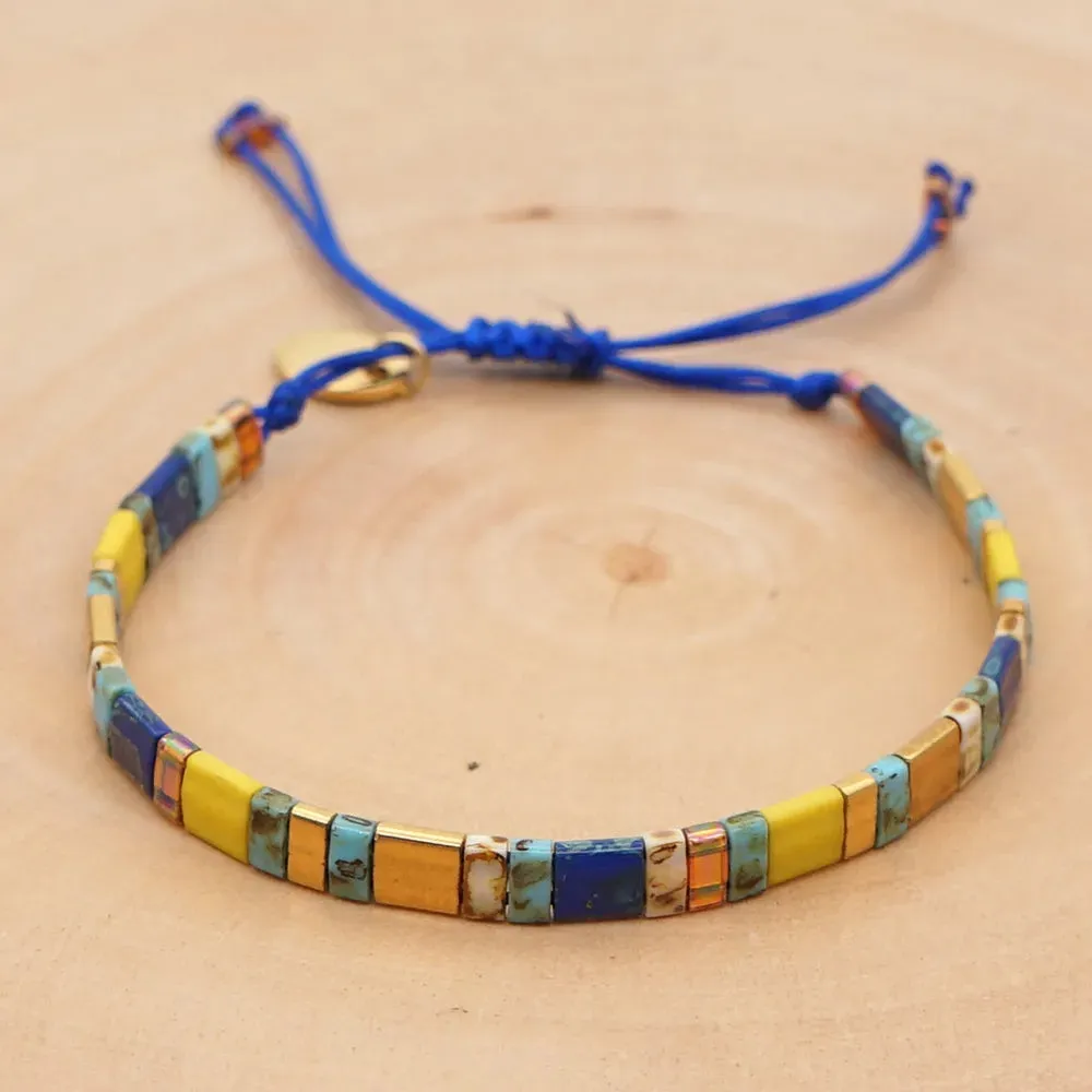 Tila Beads Elastic Bracelet Sets for Women