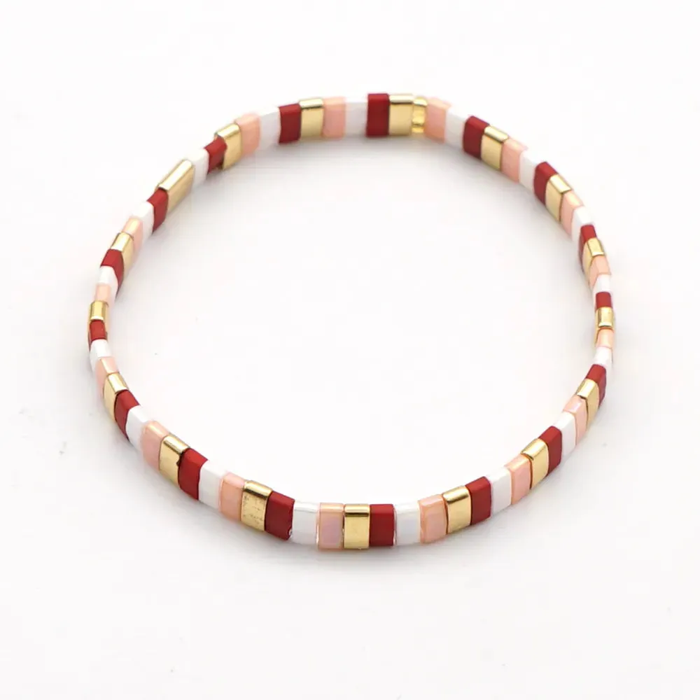 Tila Beads Elastic Bracelet Sets for Women