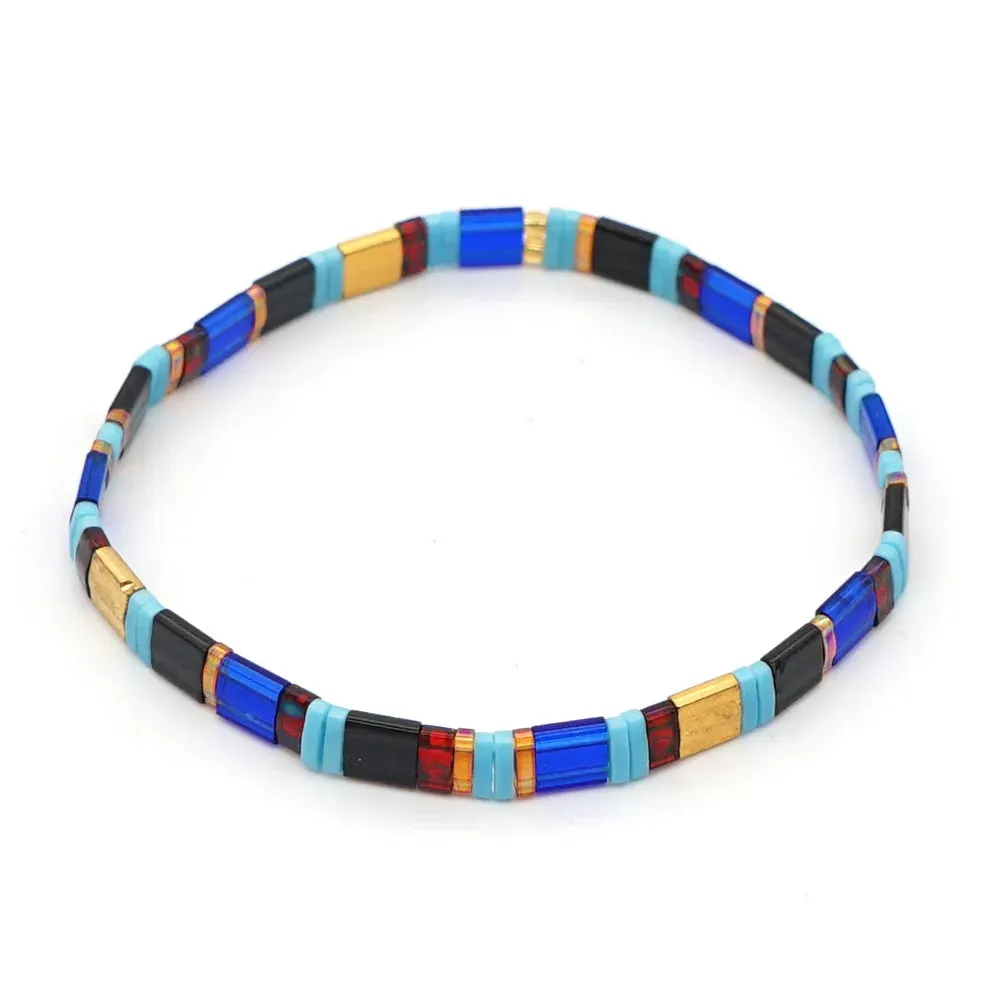 Tila Beads Elastic Bracelet Sets for Women
