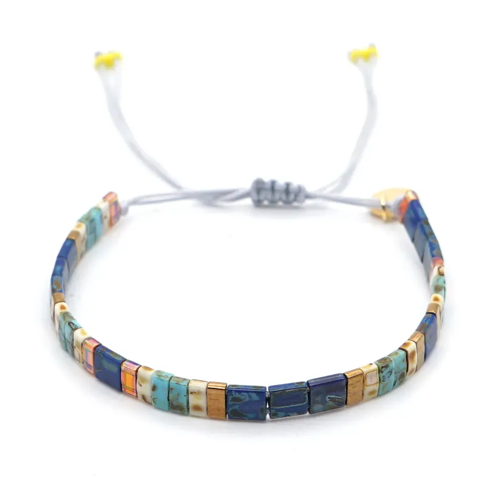 Tila Beads Elastic Bracelet Sets for Women