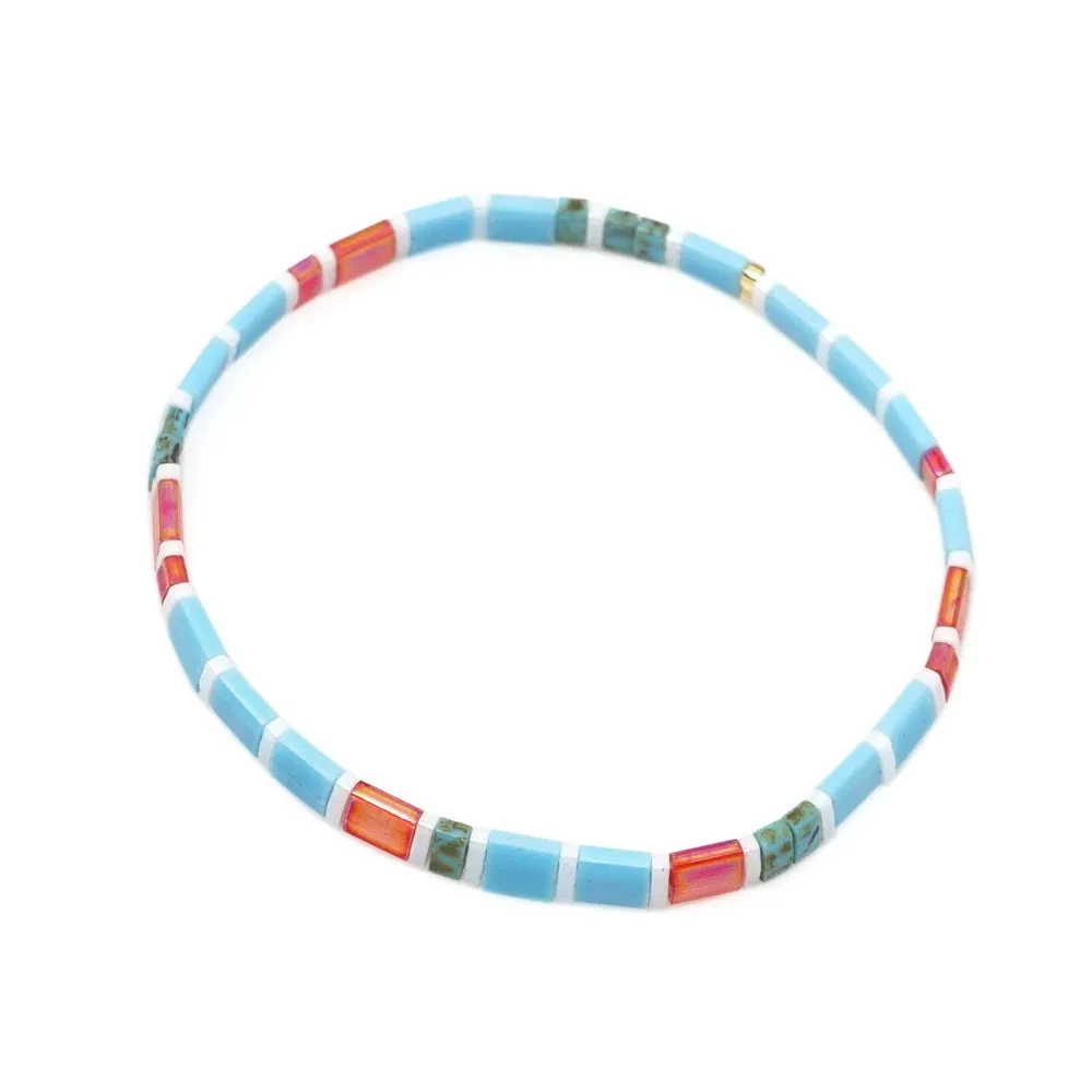 Tila Beads Elastic Bracelet Sets for Women