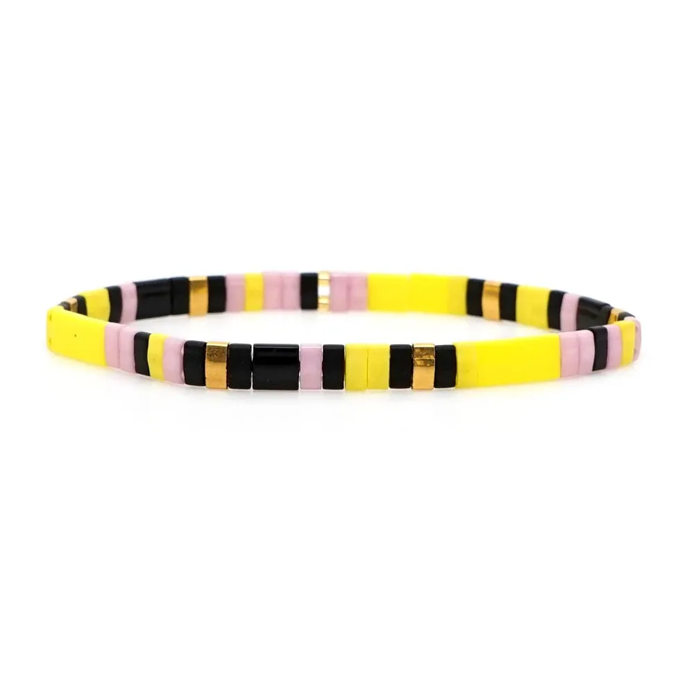 Tila Beads Elastic Bracelet Sets for Women