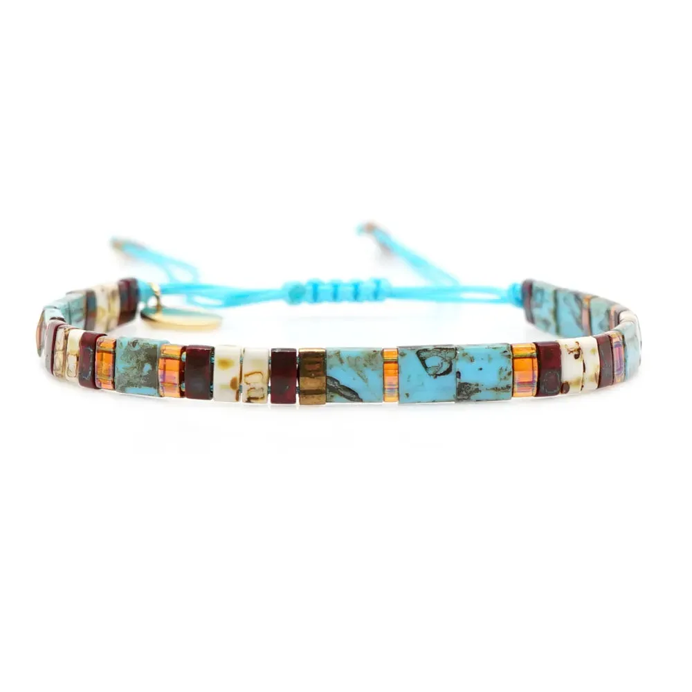 Tila Beads Elastic Bracelet Sets for Women