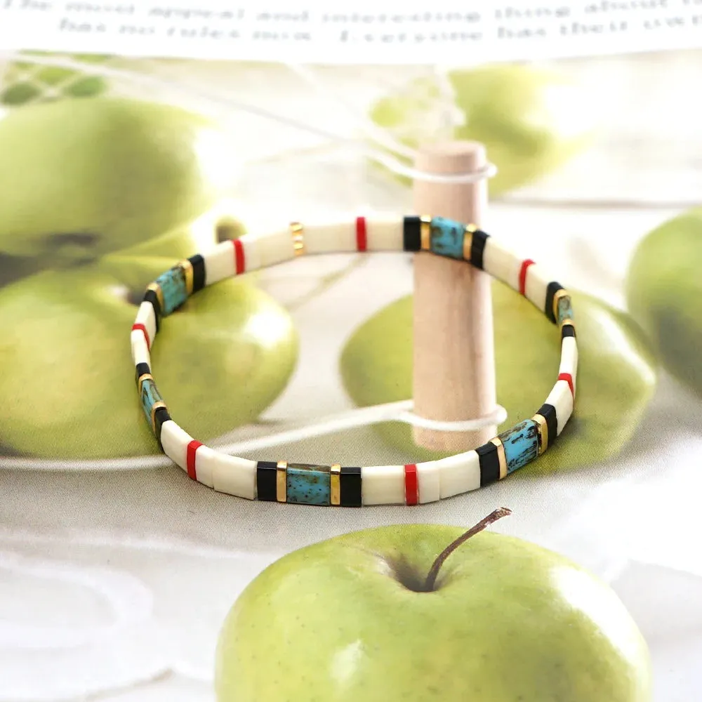 Tila Beads Elastic Bracelet Sets for Women